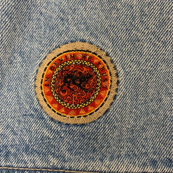 Vintage Parasuco Denim Jean Jacket 1980's "In Denim We Trust" - Medium - Picture 6 of 15